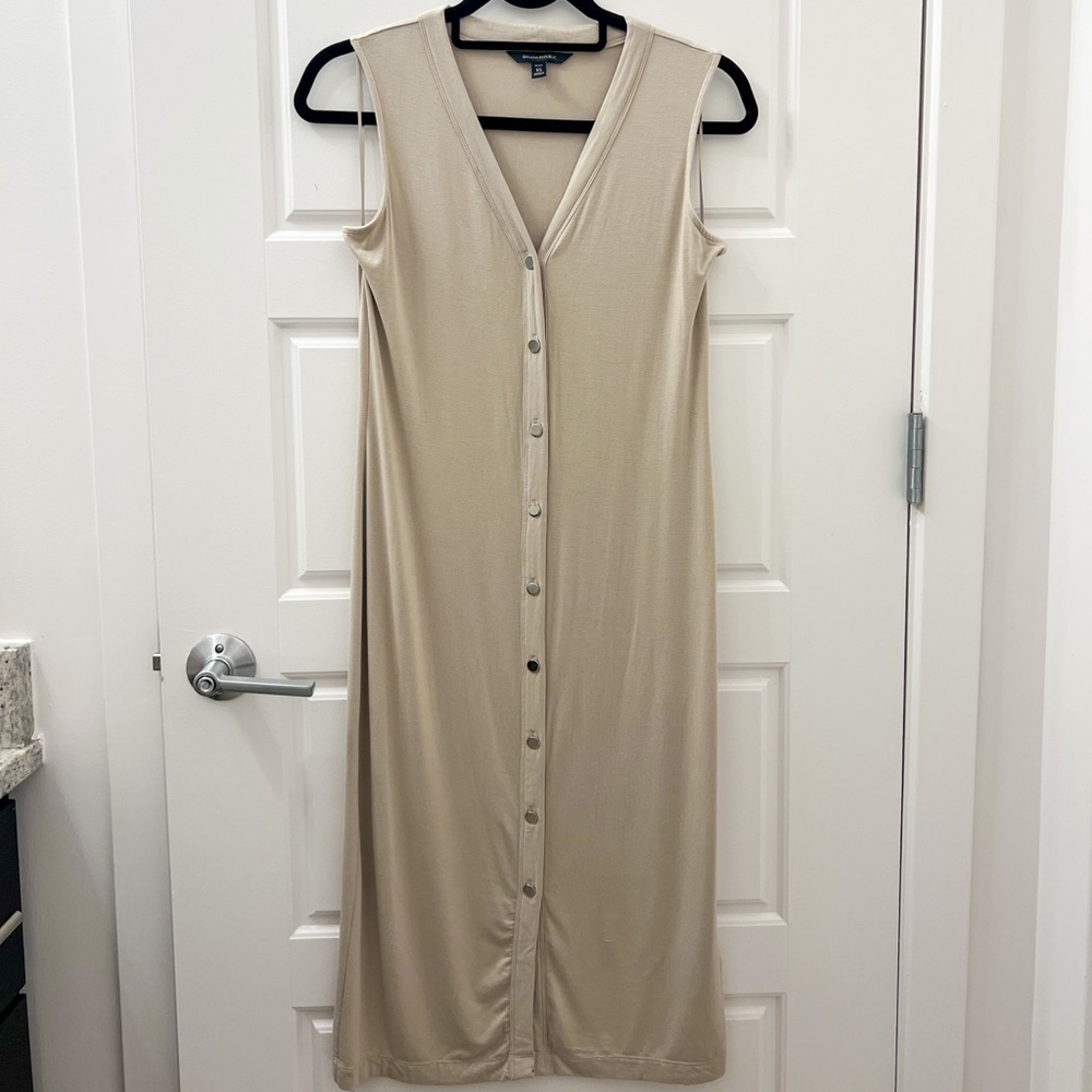 Banana Republic Jersey Knit Button Down Dress